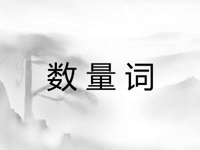 数量词