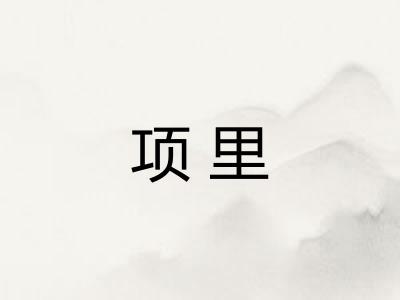 项里