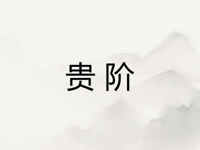 贵阶