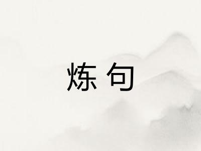 炼句