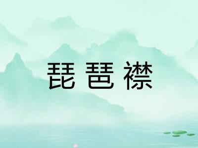 琵琶襟