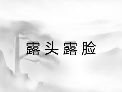 露头露脸