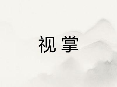 视掌
