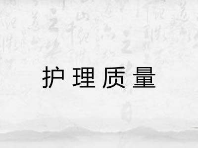 护理质量