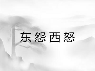 东怨西怒