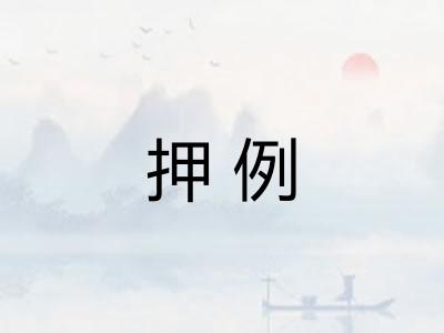 押例