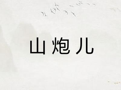 山炮儿