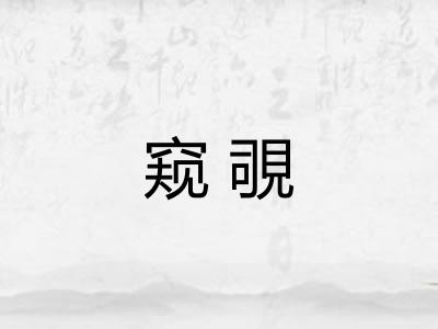 窥覗