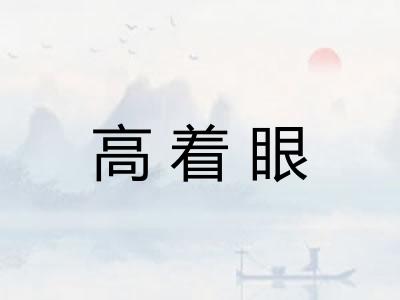 高着眼