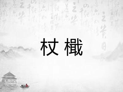杖檝