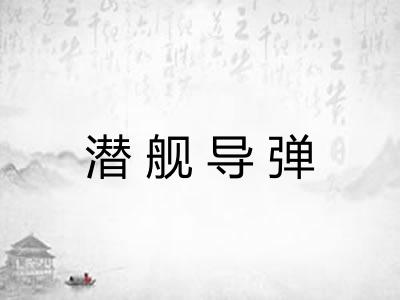 潜舰导弹