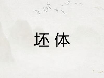 坯体