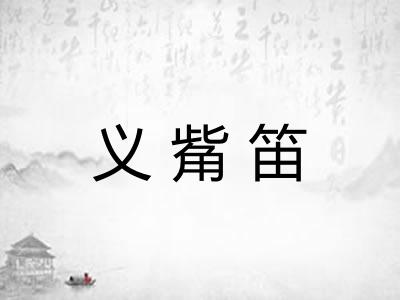 义觜笛