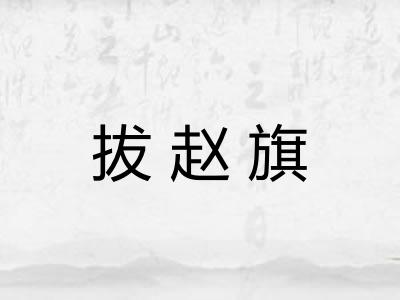 拔赵旗