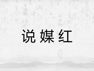 说媒红