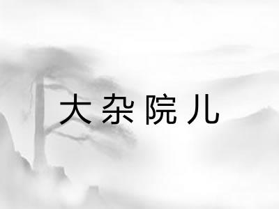 大杂院儿