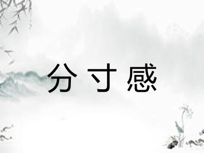 分寸感