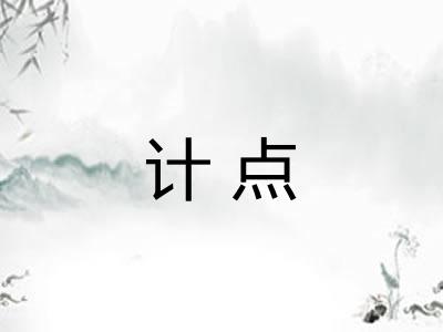 计点