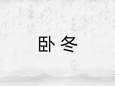 卧冬