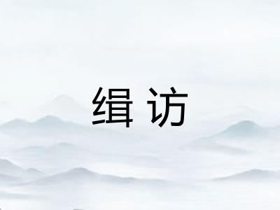缉访
