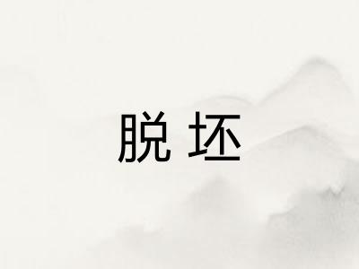 脱坯