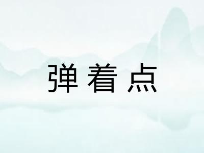 弹着点