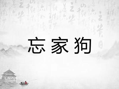 忘家狗