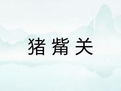 猪觜关