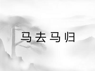 马去马归