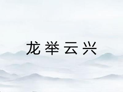 龙举云兴