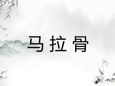 马拉骨