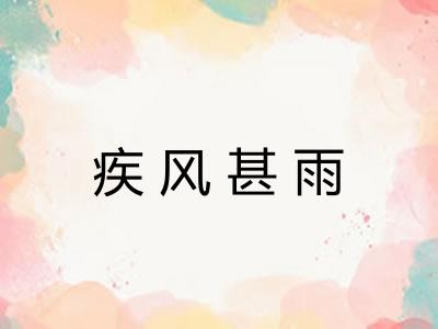 疾风甚雨