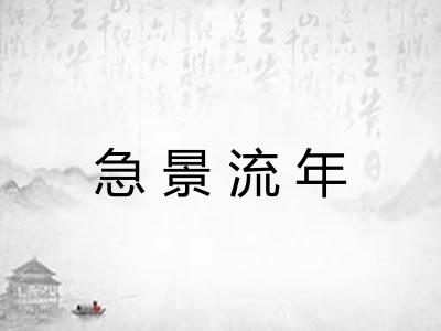 急景流年