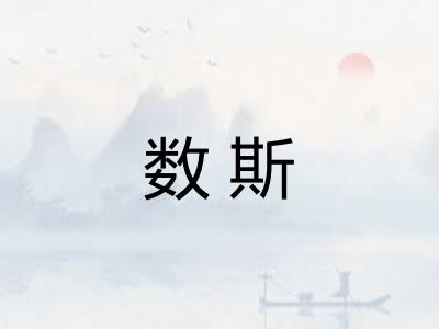数斯