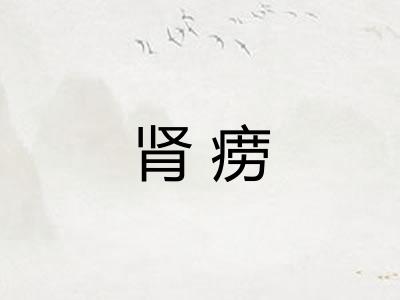 肾痨