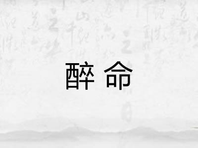 醉命