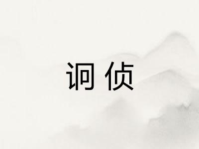诇侦