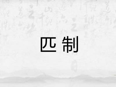 匹制