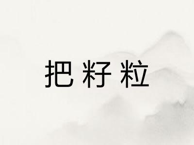 把籽粒