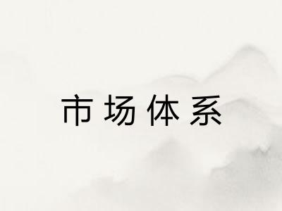 市场体系