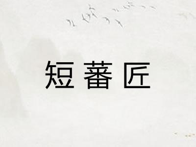 短蕃匠