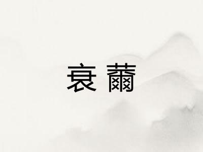 衰薾