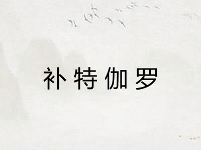 补特伽罗