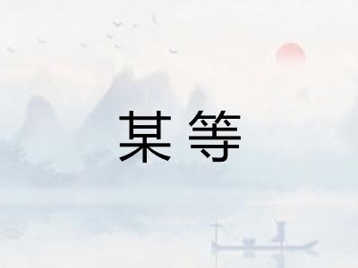 某等