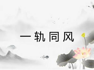 一轨同风