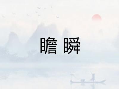 瞻瞬