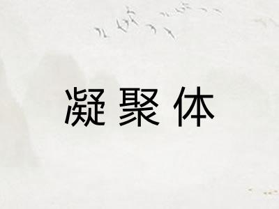 凝聚体