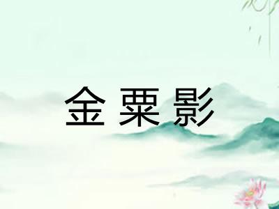 金粟影