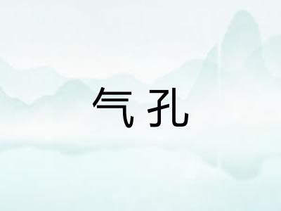 气孔