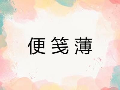 便笺薄